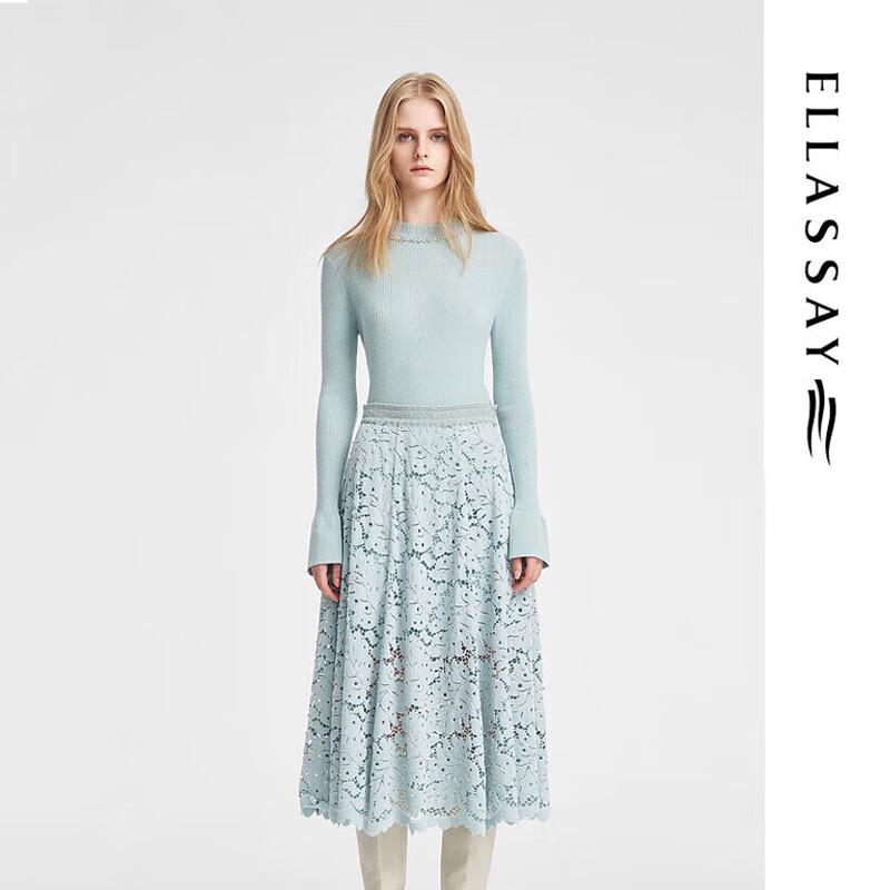 

ELLASSAY Spring Chenille Velvet Lace Dress