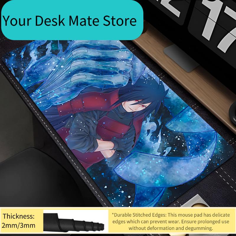 Mouse Pad Naruto Madara Uchiha Anime Gaming Accessories Mousepad Gamer xxl Completo Computer Keyboard Desk Mat Varmilo Table Pad