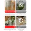 Modern Acrylic Cylinder Vase Striped Style Decorative Bottles  Restaurant Centerpiece