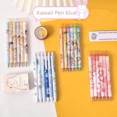 1ks Kawaii Lepicí pero Roztomilá kreslená dívka Dinosauři Žralok Scrapbook Lepicí pero na pastu Nelepící poznámkový blok Poznámkový blok Školní potřeby