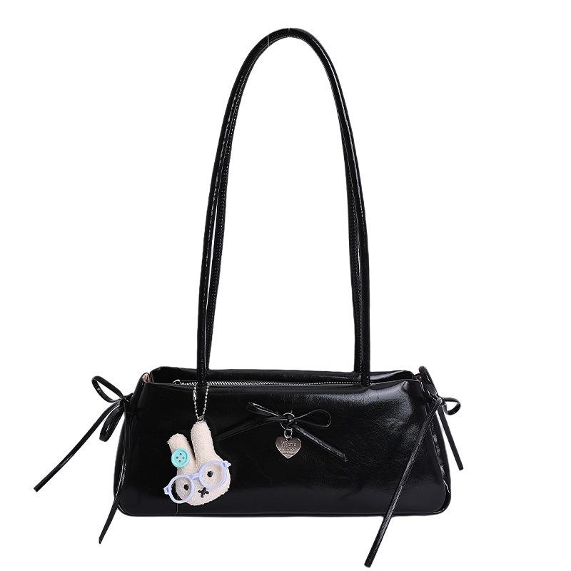Borsa Baguette Monospalla Sottospalla da Donna di Grande Capacità con Design a Fiocco Casual e Semplice per il Pendolarismo