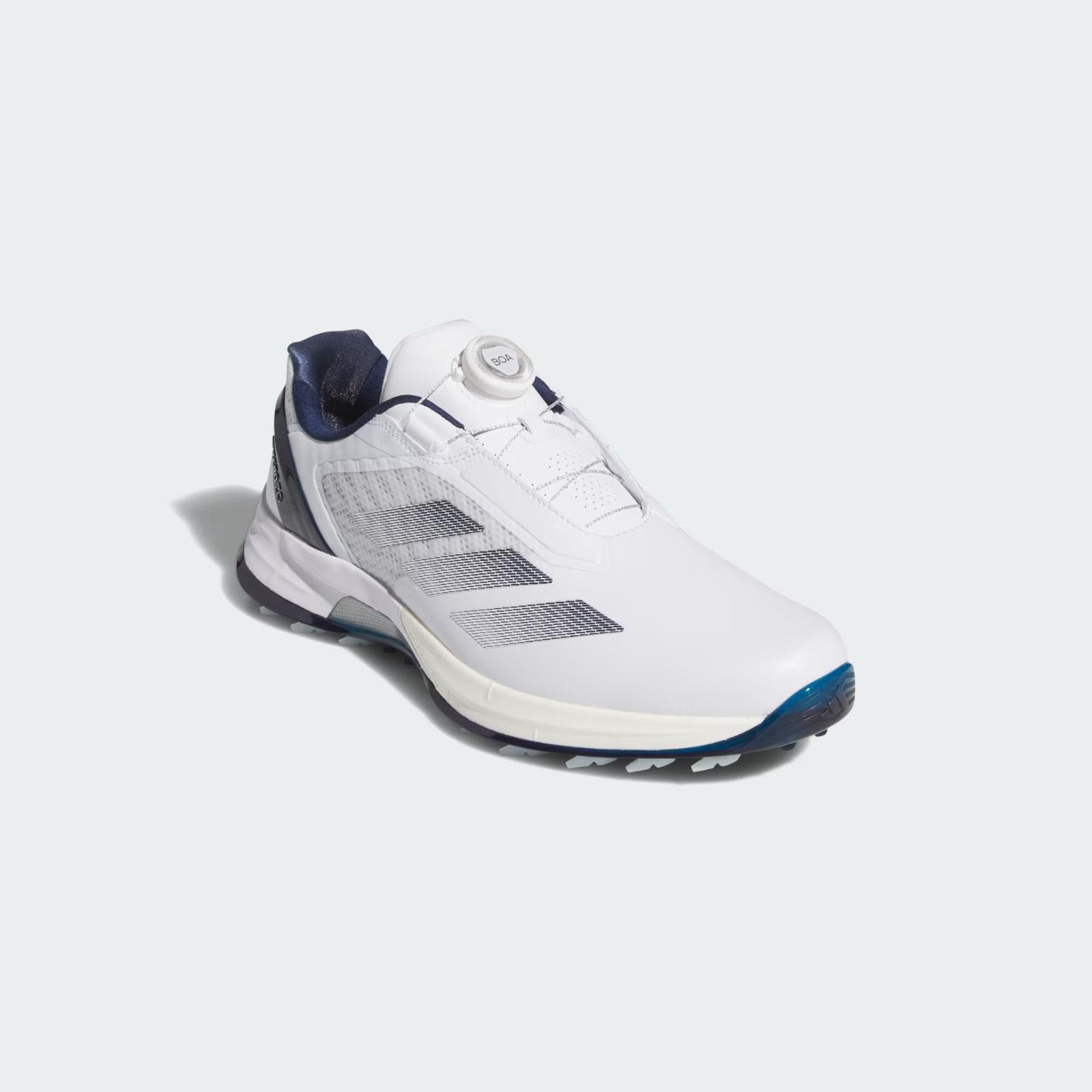 JS1767 adidas Adizero ZG Lo Boa Spikeless Golf Cloud White Night Indigo (Men s) 10