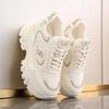 2024 New Spring Autumn Versatile Thick Bottom Height Increase 8CM Travel and Leisure Shoes Mesh Breathable Sports Shoes Sneakers