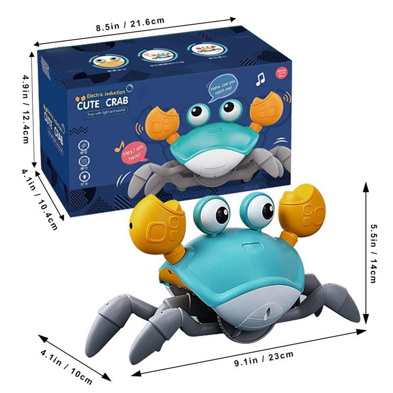 Electric Induction Crab Toys Amphibious Intelligent Obstacle Avoidance Cartoon Small Toys