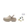 Crocs Ciabatte semplici a punta tonda antiscivolo a punta chiusa da uomo beige 210062-11S