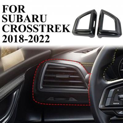 Carbon Fiber Style Dashboard Side Air Vent Cover Trim for Subaru Crosstrek XV