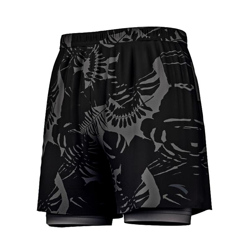 

Anta Soft Quick-Dry Chlorine-Resistant Double-Layer Anti-Embarrassment Anti-Slip Surfing Fitness Spa Swimming Beach Shorts 9824232410-1