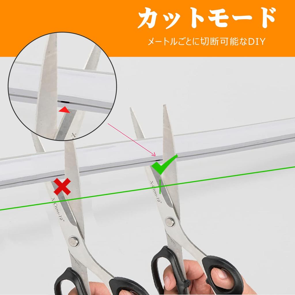 100V-2025 Newly Developed LED Strip Light, 120SMDM Fluorescent EL Tube, Waterproof, No Wiring Required, Plug and Play, Cuttable, Christmas