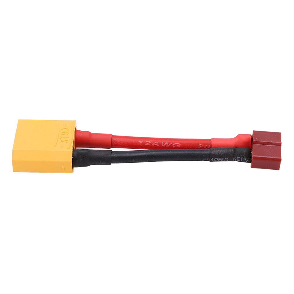 T Female To XT90 Male Cable Reliable Connection Short Circuit Protection 12AWG T Plug Connector for RC Car Ship Model