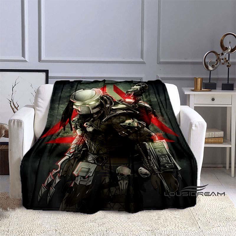 Alien Vs. Predator Printed Blanket Warm and Beautiful Flannel Soft and Comfortable Home Travel Bed Blanket Birthday Gift