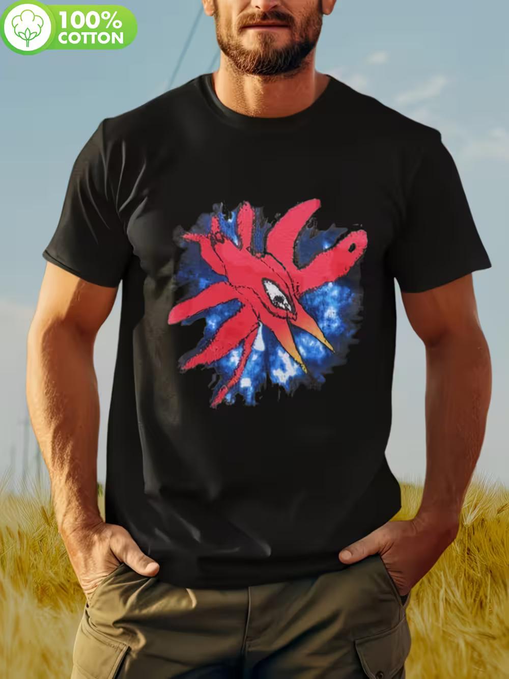 

Vintage T-Shirt from The Cure S 1992 Wish Tour - Black Featuring Red And Blue Graphics XXL