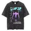 Genesis Evangelion EVA Anime Quality T Shirt Men's Clothing and Women Cotton Vintage Washed Print Retro Summer Tops