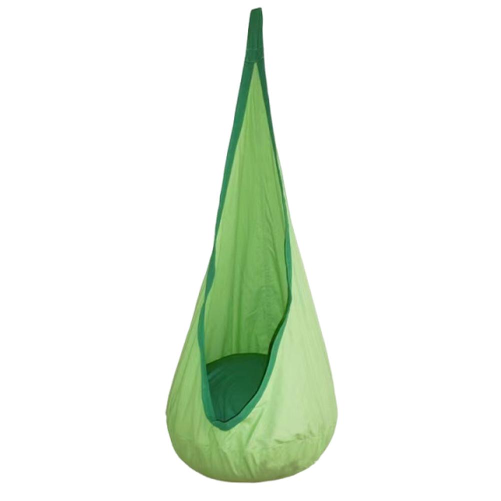 

Light Up Kids Pod Swing Seat Child Hanging Hammock Inflatable Pillow Cotton Hanging Chair Kids Sensory Swing for Boys Girls зелений