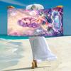 1PC Custom Name Mermaid Dreams Underwater Beach Towel Highly Absorbent And Sand-Resistant Towel for Swimming, Pool, Yoga, And Travel Lightweight