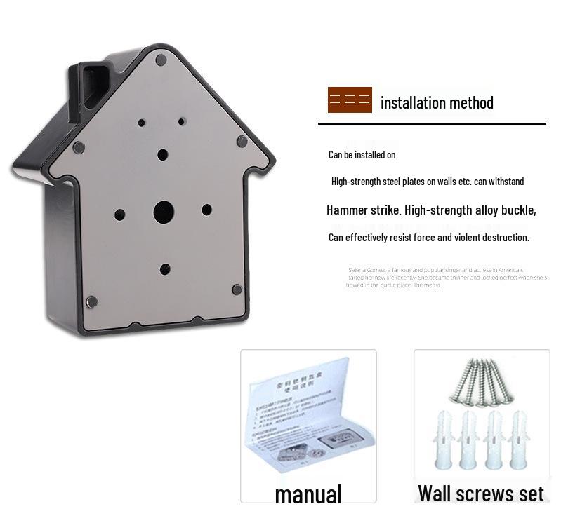 Wandmontierter Doppelzugriffs-Passwort-Schlüsselsafe: Diebstahlsichere Aufbewahrungsbox