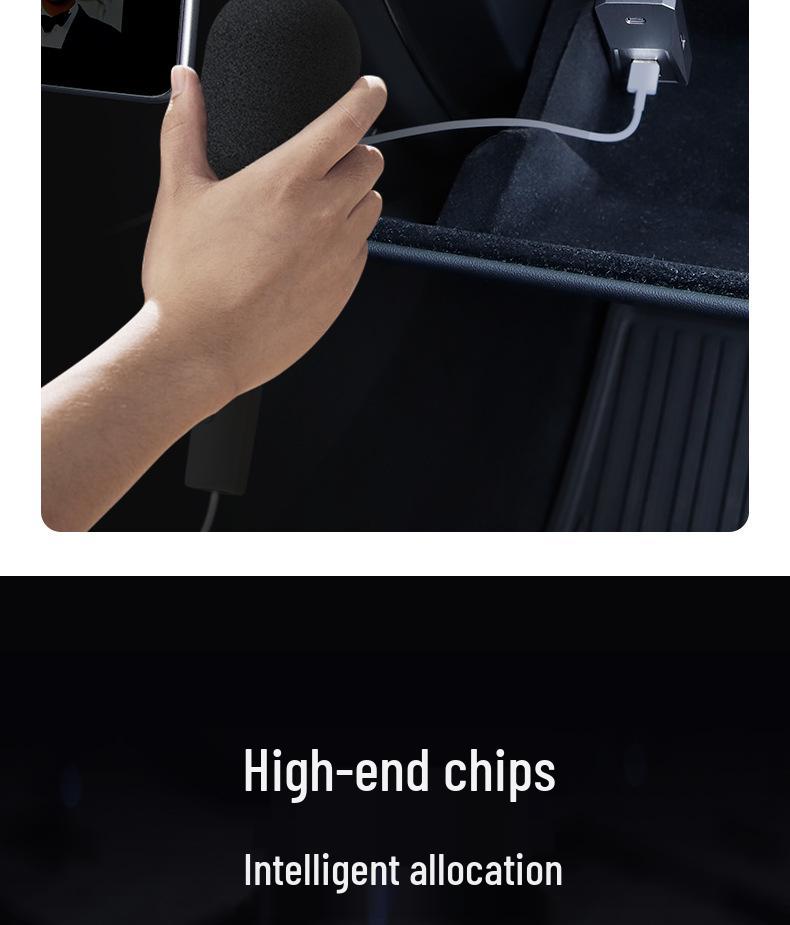 USB Hub Adapter for Tesla Model 3/Y Glove Box and Center Console Expansion