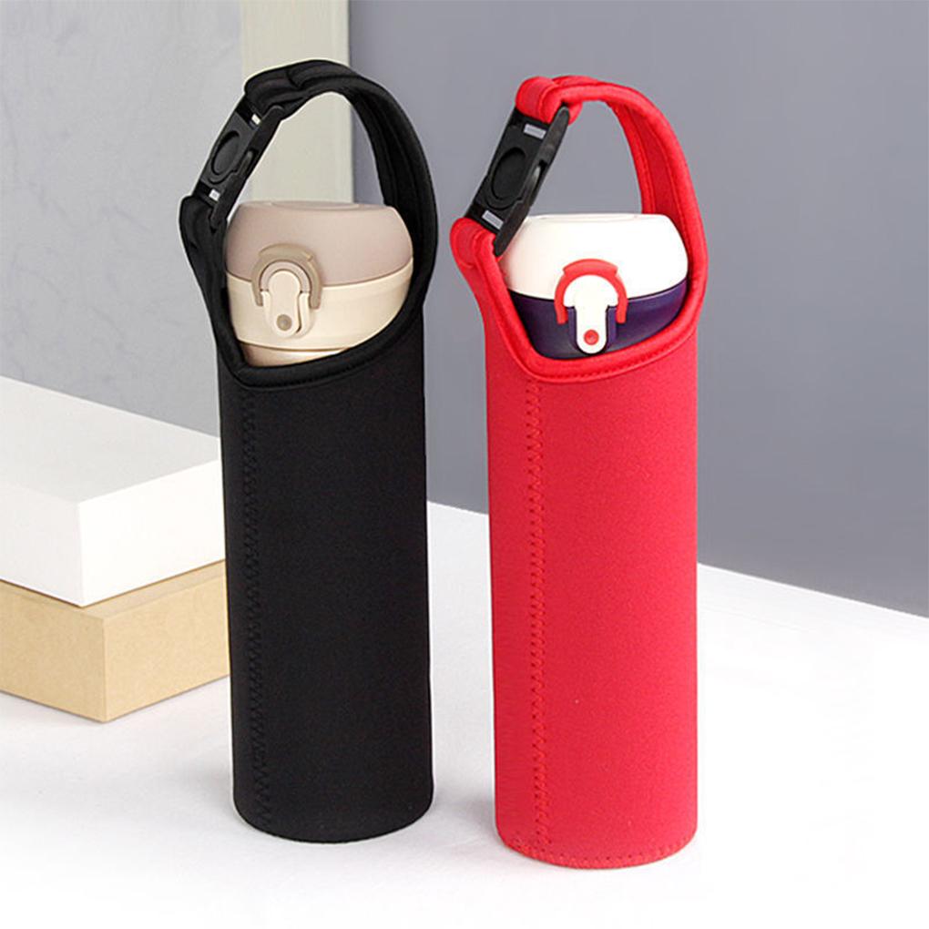 Neoprene Water Bottle Cover Sleeve - Durable And Easy-to-Clean Protection For Bottle Cover Holder Cup Sleeve Bag Black