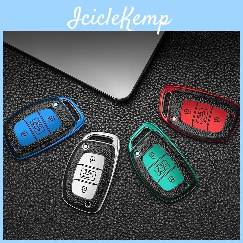 Leather 3 New Tpu Buttons Car Remote Key Case Cover Shell For Hyundai Tucson Santa Fe Rena Sonata Elantra Creta Ix35 Ix25 I10 I30 I40