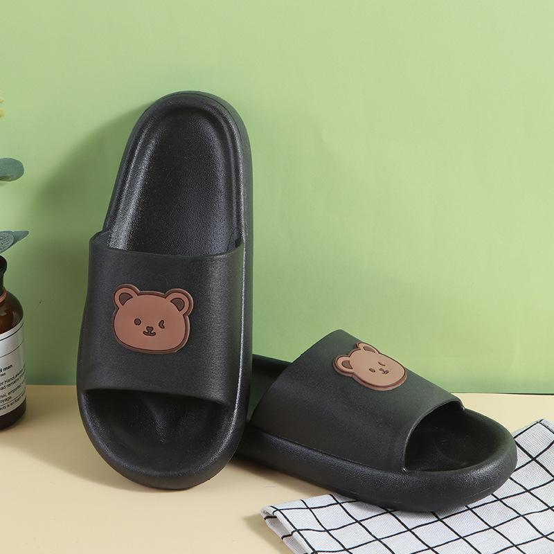 Men's Outdoor Summer Slippers, Women's Comfy Indoor Slippers, Couple's Cartoon Sandals, Men's Bear Flip Flops.