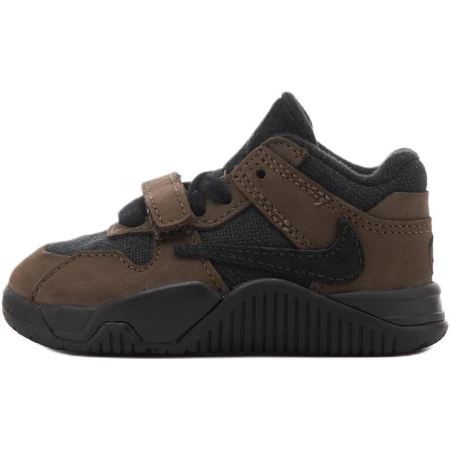 New Travis Scott x Jordan Jumpman Jack Anti-Slip Wear-Resistant Low-Top Toddler Shoes Black Brown Infant And Toddler FJ2852-204