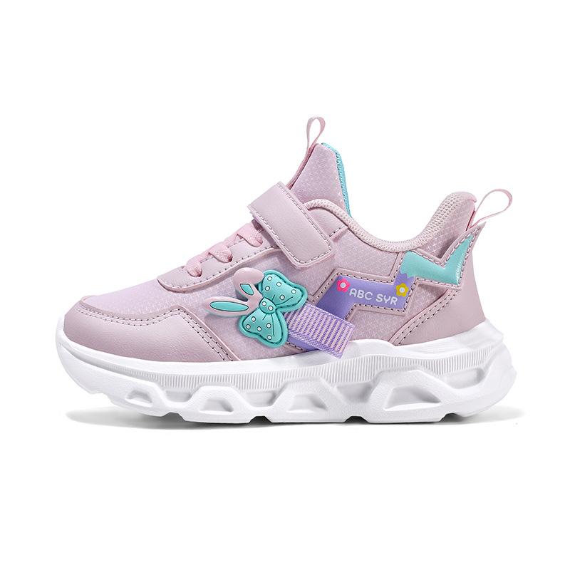 Girls' shoes 2025 autumn and winter leather classmates girls' sports shoes medium and older children's running shoes children's sports shoes tide