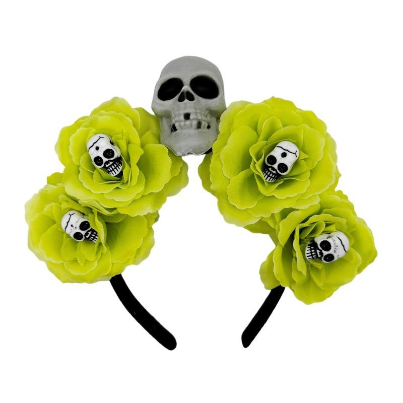 New European and American Skull Party Headband Headband Masquerade Ball Simulation Flower Headgear