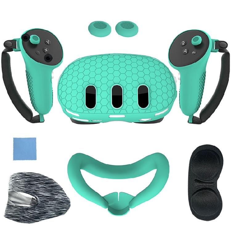 VR Headset Case for VR Silicone Protector Anti-Scratches Controller Grip