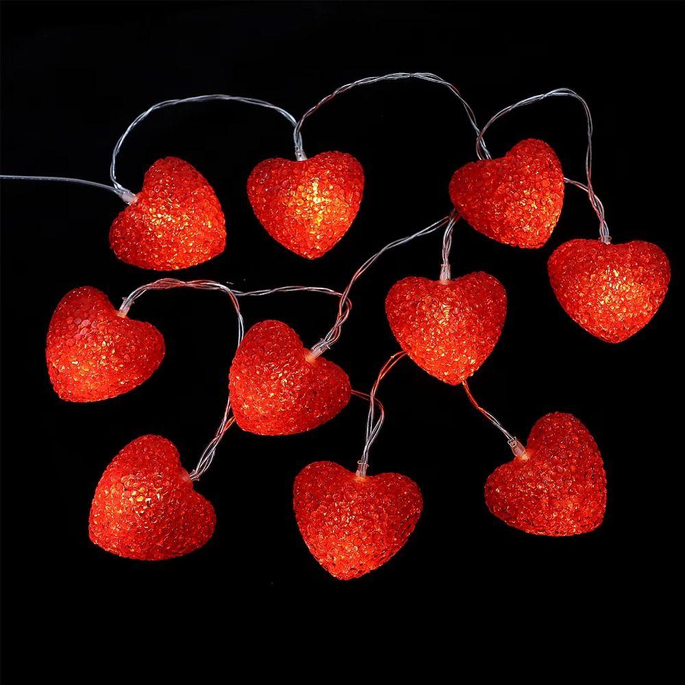 USB Port Heart Curtain Fairy Light Creative Beautiful Valentine Day LED String Lights Love Romantic LED Atmosphere Light