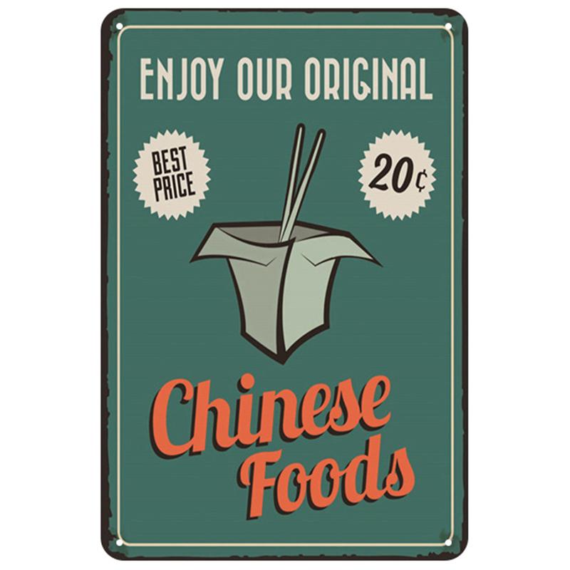 Fruit Bakery Dessert Metal Tin Signs Sweet Plaque Kitchen Wall Art Iron Painting Pub Plaque Club Bar Restaurant Decor Plate