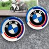 2pcs Car Badge 3D Stickers Soft Adhesive Multi-size Optional Motorcycle Waterproof Decals For BMW 50th Anniversary X1 X3 X5 X7 ydbn48