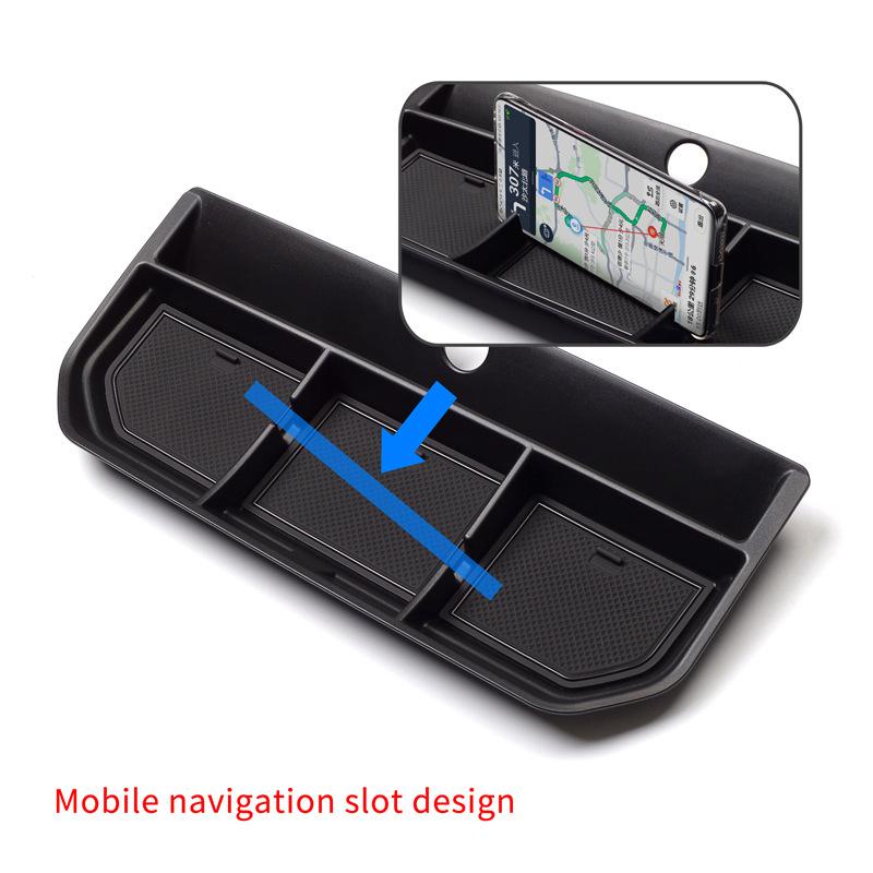 Center Console Organizer Tray For Ford F-150 Raptor - Armrest Storage Box With Non-Slip Mat Abs Drop-In Interior Accesso
