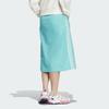adidas Originals SS24 V-Day Series Colorblock Přední rozparek Volná Ležérní Dlouhá Sukně Dámská Sukně Mátově Zelená JE3494