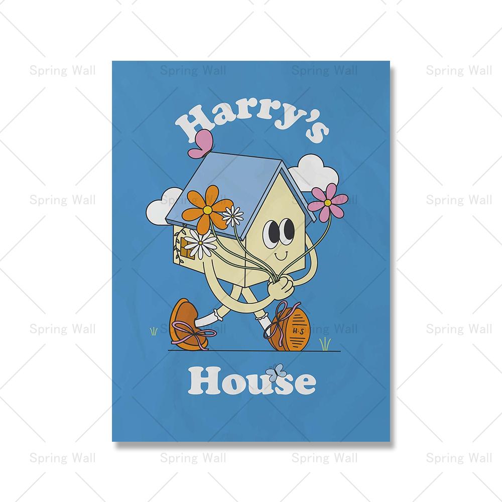 

Дом Гарри, вдохновленный художественными принтами, постер, абстрактный цветок, бабочка, облако, настенная живопись на холсте, скандинавская картина, декор для гостиной 21x30cm No Framed