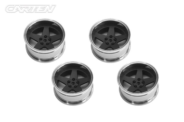 Kawada Mokei CARTEN Adjustable Offset NHA560 Wheel, 5-Spoke, Black,