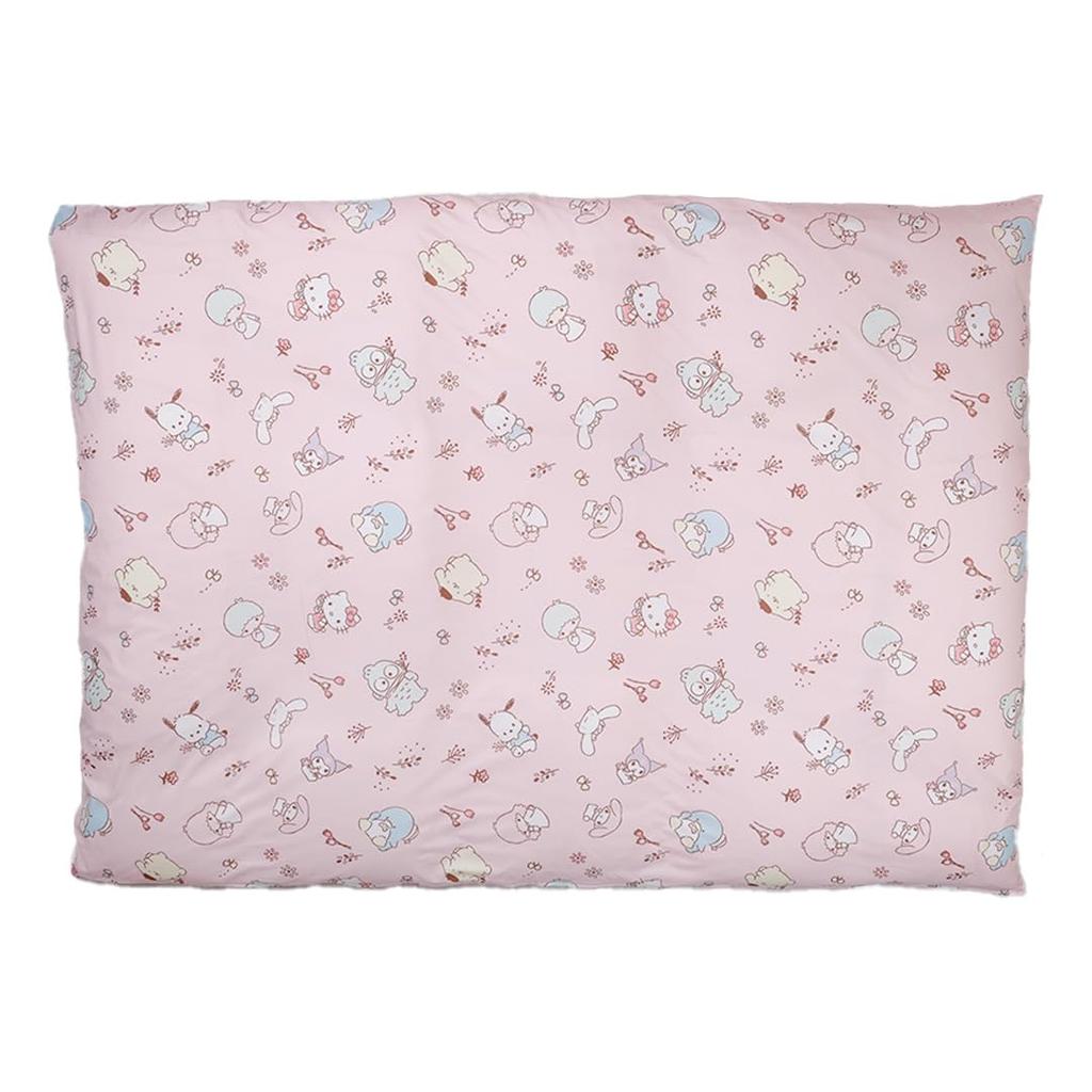 Marushin Cover Set featuring Sanrio Characters and Nakayoshi featuring a cute character fitted and Stylish Set 3-Piece Flowers, design, pillow, sheet,