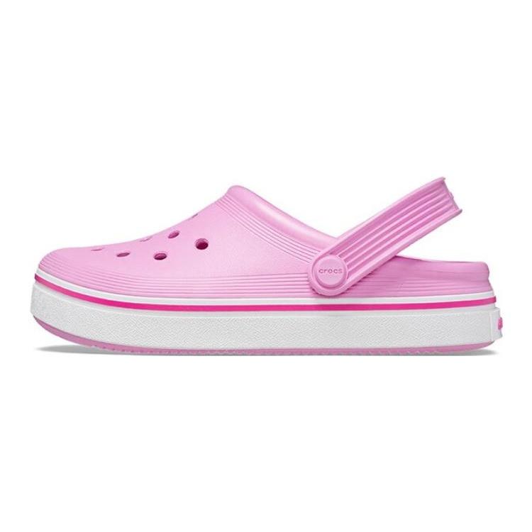 (GS) Crocs Off Court Clogs Taffy Pink Kids 208477-6SW EU 32-33