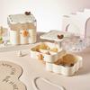 Rotating Multi Layer Jewelry Box for Accessories Space Saving Earrings Rings Holder Desktop Cosmetics Storage Container