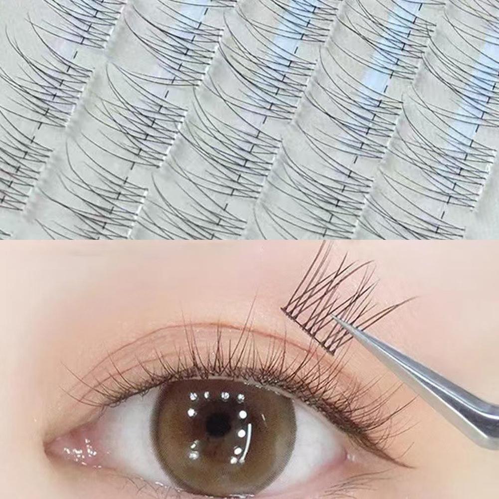 36/120pcs Self-Adhesive False Eyelashes, Natural Long DIY Individual Eyelashes Extension, Single Cluster Segmented Eyelash