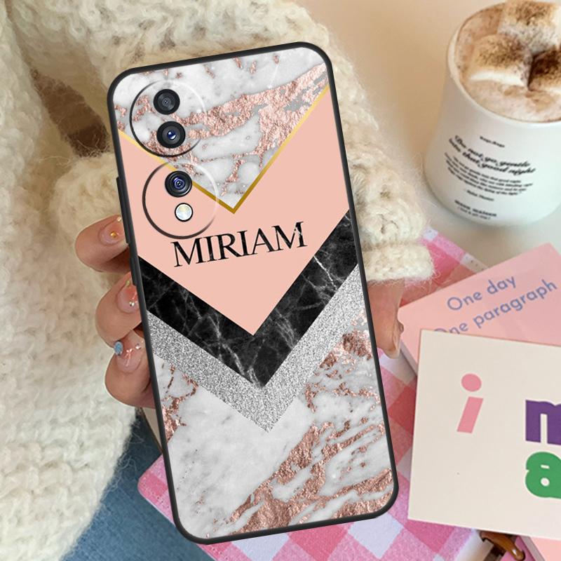 PERSONALISED MARBLE CUSTOM NAME Case For Honor X9b X9a X8a X7a X6a X9 X7 X6 X8 Cover For Honor 50 70 90 Lite Magic 4 5 Pro