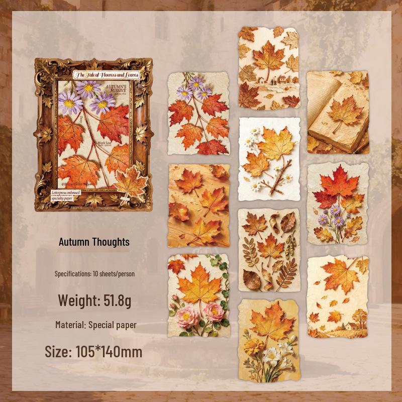 Mu Ran Floral Journal: Embossed Plant & Leaf Series for Collage