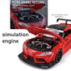 1:22 Scale Supra Model Car Toy Alloy Diecast Sound Light Pull Back Simulation Vehicle Toys Models Kids Collectible Item