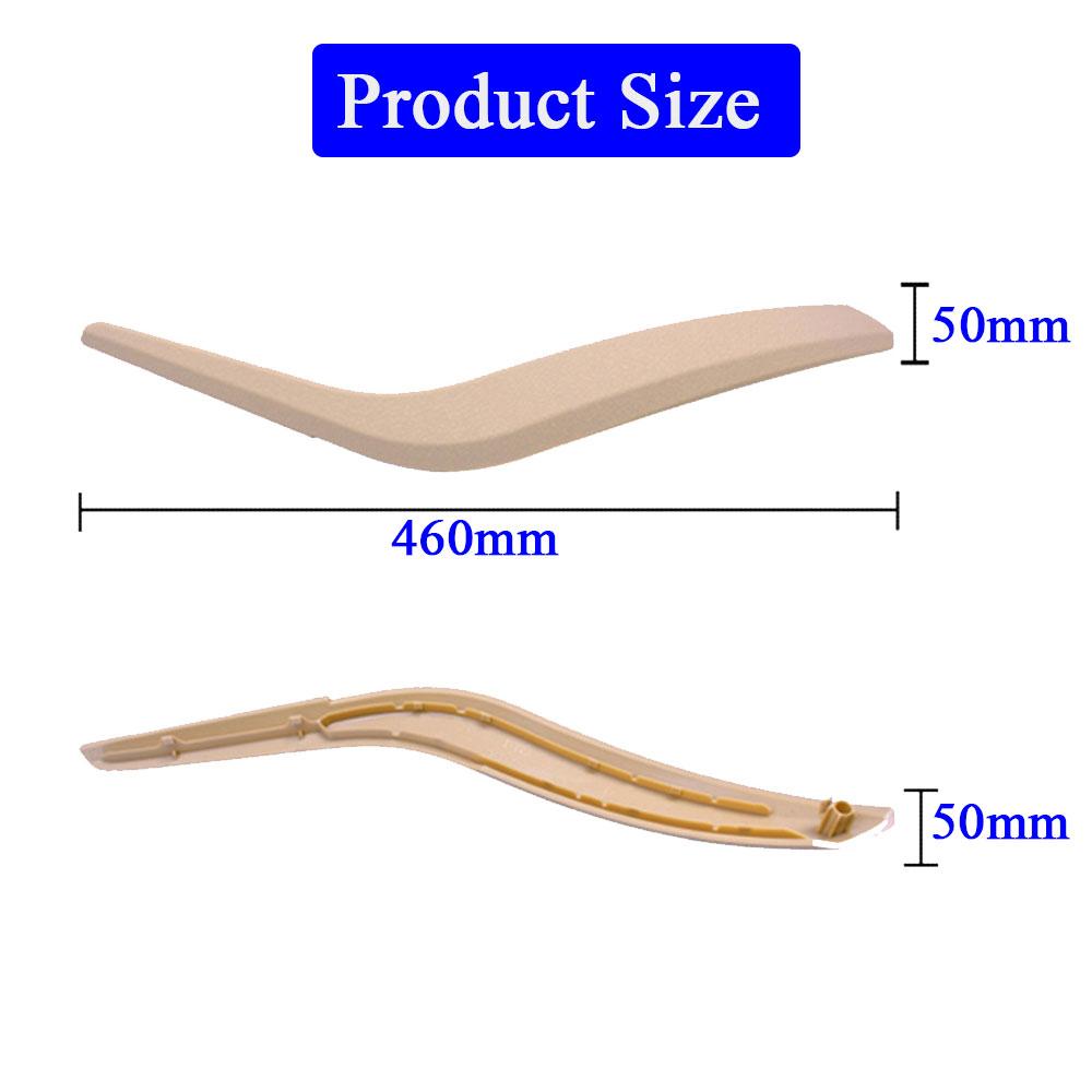 Silver Black Beige Left Right Car Interior Door Handle Outer Cover Trim Replacement For BMW X1 E84 2010 2011 2012 2013 2014