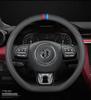 Genuine Leather Steering Wheel Cover for MG6/MG Pilot HS 5, Roewe ZS, and Roewe 3SW