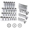 WORKPRO 450-Piece Drive Socket Set 1/2 1/4 3/8, CR-V Metric and Imperial with Quick-Release Ratchet Wrench, Spanners, Bits Set,