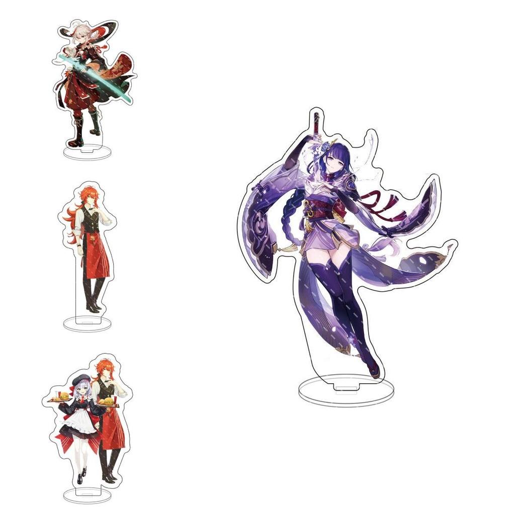Genshin Impact Acrylic Stand Desktop Decor Exquisite Anime Ornaments Featuring Kazuha Venti Klee Hutao Ganyu Paimon For Collectors