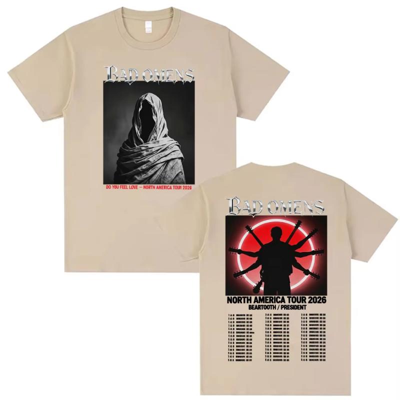 

Bad OUnisexs Band Do You Feel Love 2026 Tour TShirt Alternative Metalcore Concert Tshirts Unisexs Fashion Gothic Oversized T Shirts S