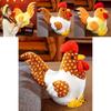 Cute Colorful Plush Rooster Stuffed Animal Cartoon Chicken Toy In Polka Dot And Striped Designs For All Ages