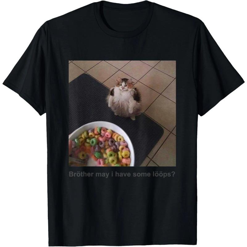 Broer Mag Ik Wat Haver Hebben Klassiek Dank Meme Paar Varkens T-shirt Grappige Zomer Heren Dames Tops T-shirts Streetwear Casual