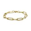 Bracelet - LUXENTER - Emga - Hypoallergenic Steel - 18K Gold Plated - 19 Cm