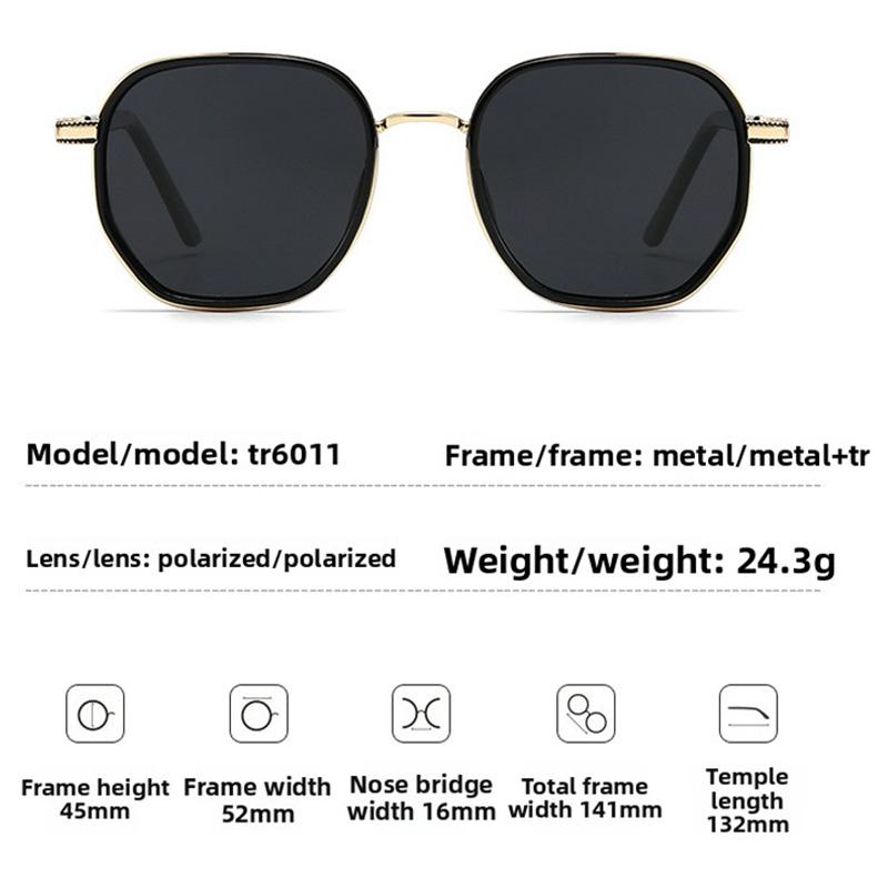Polarized Sunglasses Men's Driving And Fishing Sunglasses Women's High-End Anti-Ultraviolet And Myopia Glasses